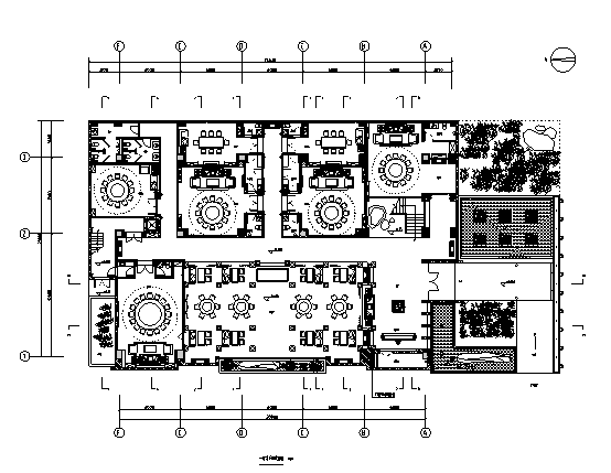郑州餐饮空间资料下载-[郑州]中式五星级酒店餐厅室内空间设计施工图（含效果图）