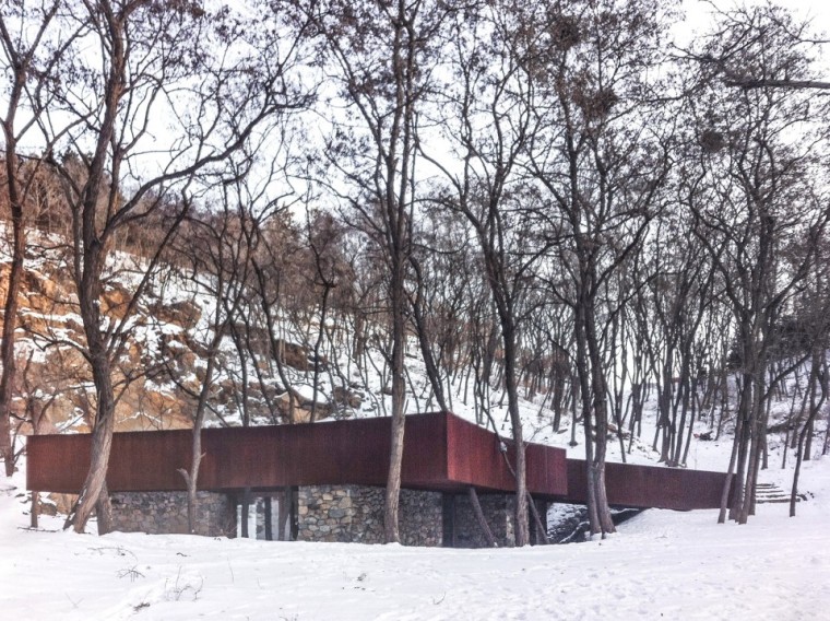 茶室一层建筑资料下载-岩景茶室，威海，中国