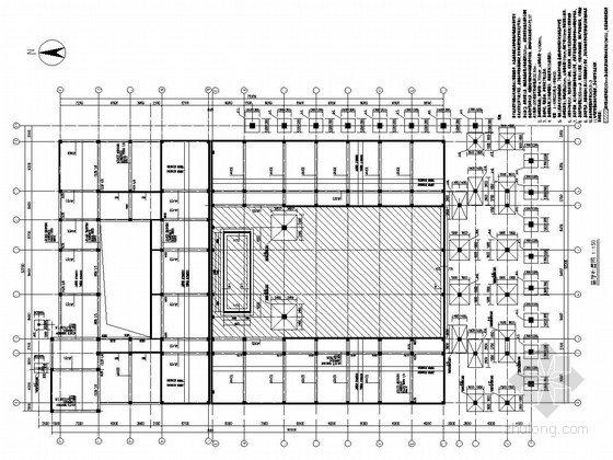 建筑图纸字体cad资料下载-[黑龙江]地上七层框架剪力墙结构艺术教学楼结构施工图（含计算书 对应字体）