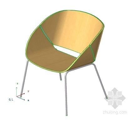 椅子的模型资料下载-花式椅子 12 ArchiCAD模型