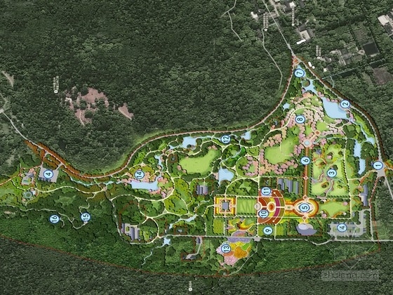 山体植物园景观方案设计资料下载-[杭州]蔷薇主题植物园景观规划设计方案