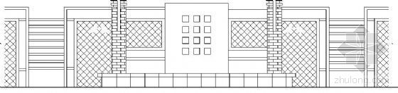 私人别墅围墙施工图资料下载-特色围墙施工图