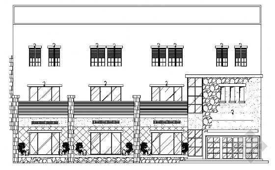 小型宾馆设计cad施工图资料下载-某三层小型酒店建筑施工图