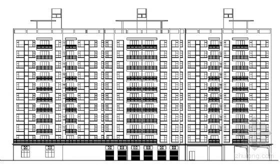 十一层框架结构住宅楼资料下载-某十一层住宅楼建筑方案图