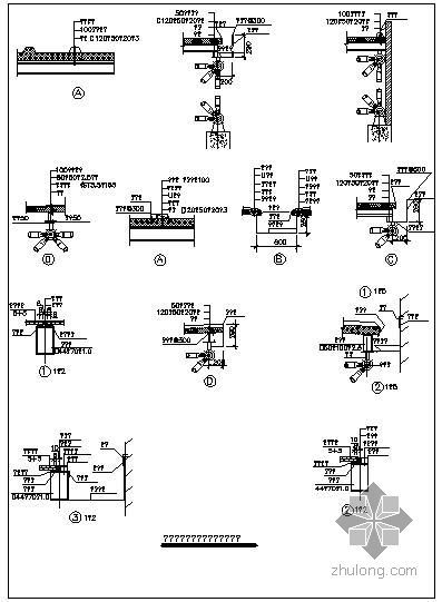 钢结构屋面构造节点资料下载-某钢结构屋面部分节点构造详图（二）