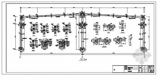 三层工字钢结构设计图资料下载-某三层框架结构设计图