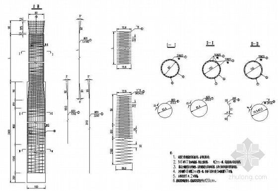空心桥墩图纸资料下载-简支空心板梁桥墩墩柱及桩基钢筋布置节点详图设计