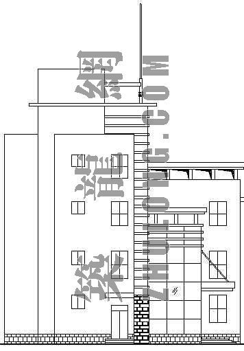 现代办公园区建筑方案设计资料下载-某现代办公综合楼设计方案