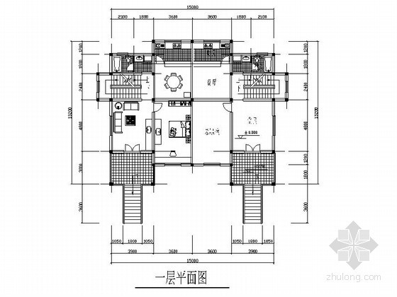 某农村二层小康住宅方案图（含效果图）- 