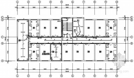 4层办公楼电气设计图资料下载-河南某办公楼电气设计图