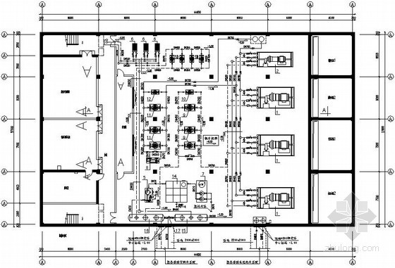 市电动力配电系统设计资料下载-某动力站动力系统设计全套图纸(制冷机房 锅炉房)