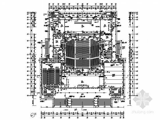 某大学三层礼堂建筑施工图- 