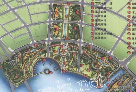 设计公司发展规资料下载-深圳市宝安区广场与海滨休闲公园方案规划设计(知名设计公司五套方案之二)
