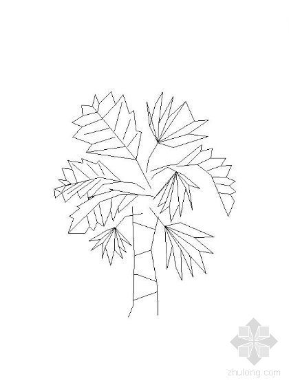 植物立面CAD图块资料下载-各种树立面图块大全