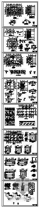 北京别墅框架结构资料下载-某异形柱框架结构别墅图纸