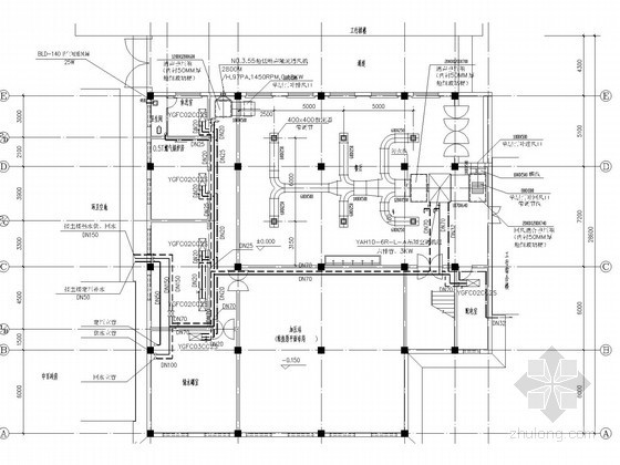 多层办公楼施工网络图资料下载-[山西]多层行政商业办公楼空调系统设计施工图（含给排水设计 消防设计）