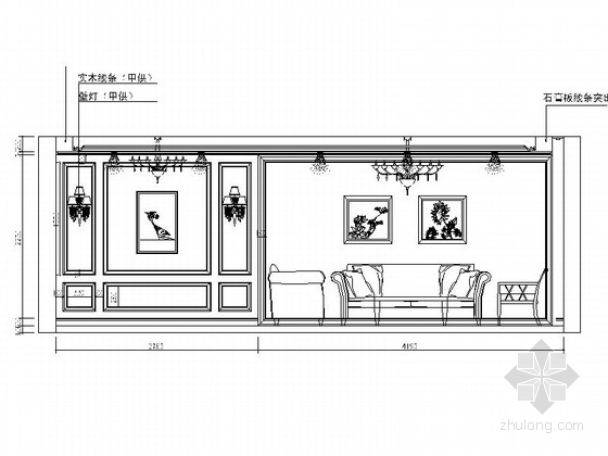 [扬州]简约舒适四室两厅精装修CAD施工图-[扬州]简约舒适四室两厅精装修CAD立面图 