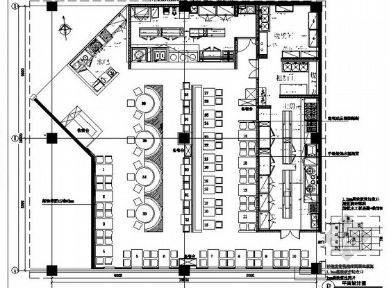 餐厅卡座施工图资料下载-[苏州]自然风味餐厅施工图（含高清效果图）