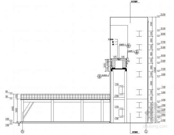 方形柱石材干挂节点图资料下载-大型锅炉房及干煤棚结构施工图（含建筑图）