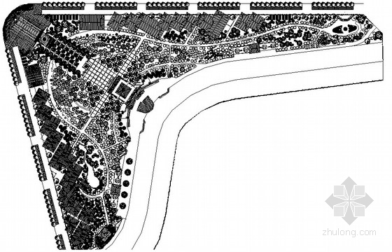 城市公园平面图dwg资料下载-[重庆]城市滨河公园园林景观工程施工图(包含彩平总图)