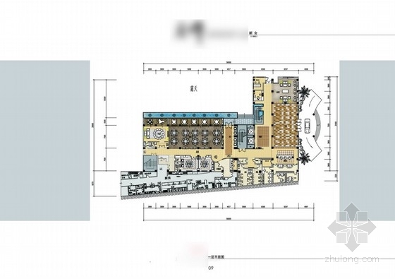 毕业设计快题室内设计资料下载-[毕业设计]某酒店中式风格会所室内设计方案图