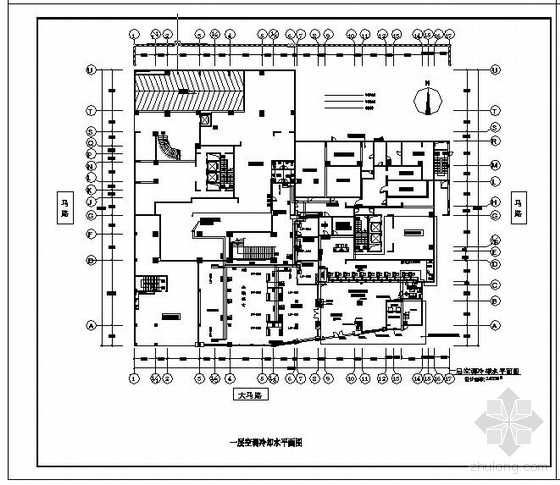 小型医院空调竣工图资料下载-农行中央空调竣工图