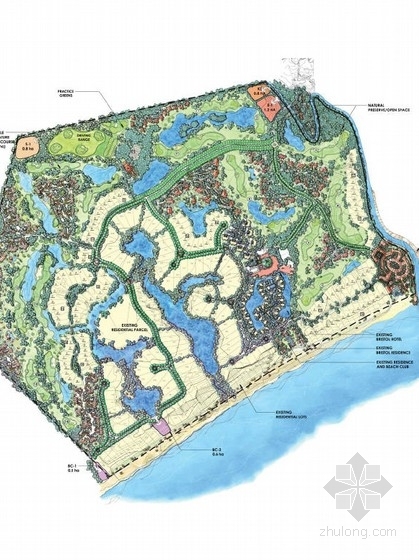 滨海社区方案文本资料下载-[巴拿马]滨海社区总体景观规划设计方案