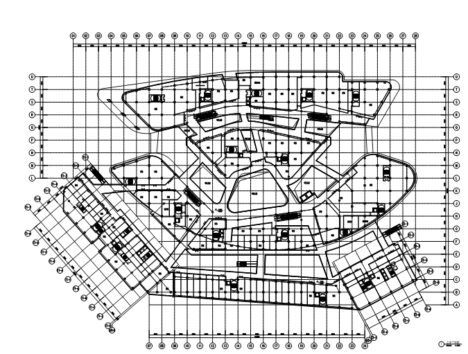 [江西]华东院商业综合体规划设计文本（含全专业超详细施工图）-二层平面图