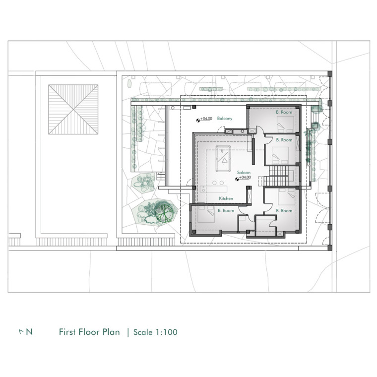 伊朗坡屋顶荒野别墅-1TH_floor