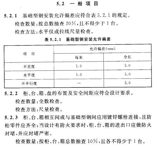 GB50303-2015建筑电气工程施工质量验收规范-一般项目