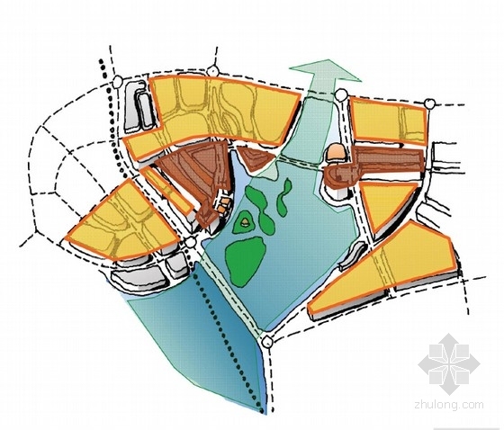 [福建]滨水特色旅游公园景观方案(知名规划设计院)-功能分区 