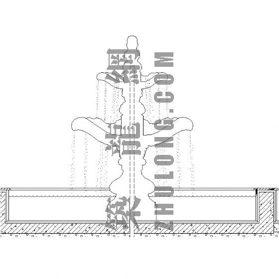 叠水水池CAD资料下载-叠水钵施工图