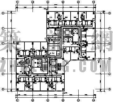 标准施工平面布置图资料下载-某大酒店标准客房空调平面布置图