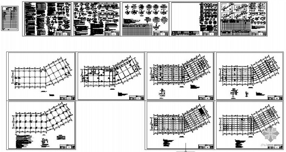8米钢屋架结构图下载资料下载-东莞某商铺8结构图