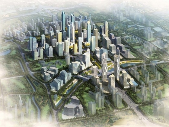 成都办公区建筑设计资料下载-[北京]现代风格办公区规划及单体方案文本（知名建筑设计）