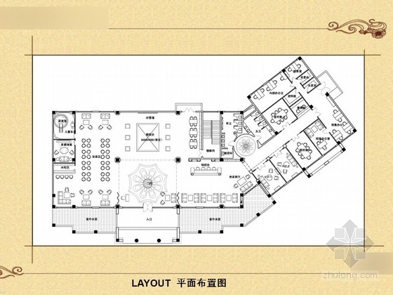 售楼处公共卫生间资料下载-[上海]西班牙风情售楼处设计方案图