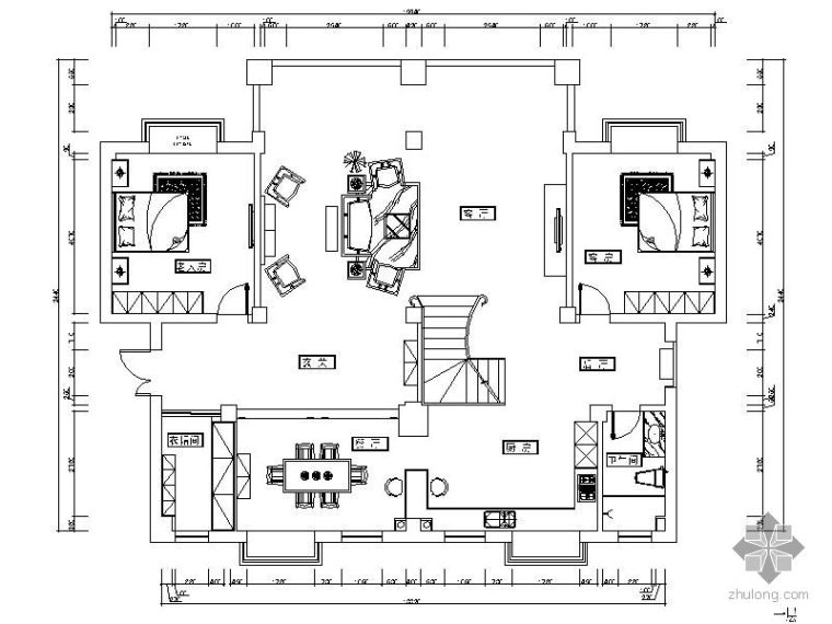 别墅三层中式方案图资料下载-欧式三层别墅方案图