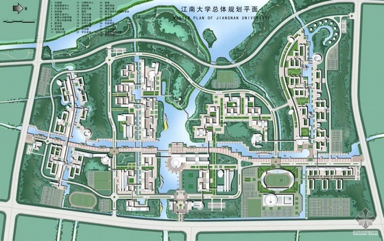 [江南]某大学蠡湖校区总体规划方案（教育部优秀规划设计一等奖第一名）- 