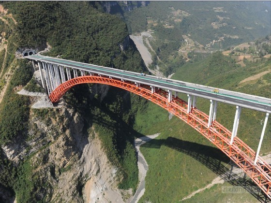 中国最大跨度木拱桥资料下载-大跨度钢管混凝土拱桥施工技术总结86页（拱肋悬拼 翻升模板）