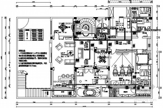 别墅新风设计图资料下载-[上海]精品别墅空调设计施工图（地源热泵）