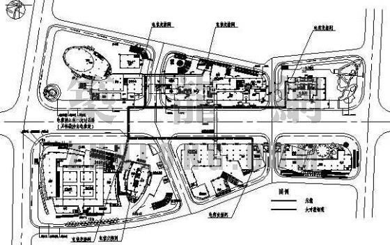 上海土地控制规划图资料下载-上海某置地广场电力规划图