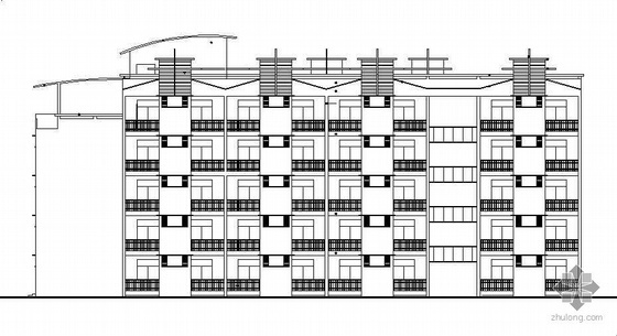 中学学生公寓设计资料下载-[四川]南充市某五层中学学生公寓楼建筑结构设备施工图