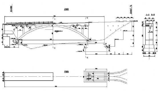 80米桥梁设计图纸资料下载-45米石拱桥设计图纸