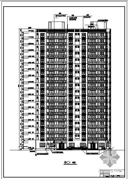 坡地建筑地下室结构设计资料下载-某18层住宅建筑结构设计图