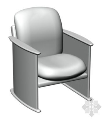 休闲躺椅沙发单人资料下载-单人沙发04
