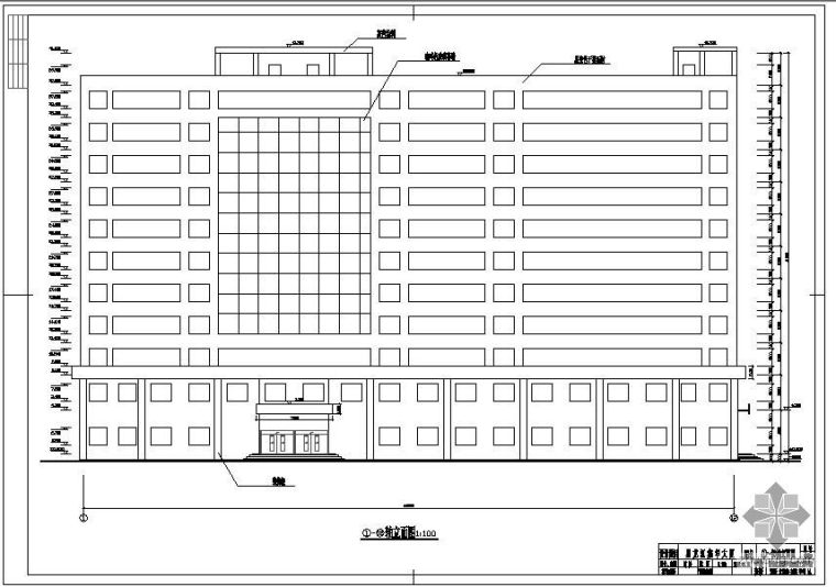 高层办公楼建筑毕业设计资料下载-[学士]某十一层办公楼毕业设计(含计算书、建筑结构设计图)