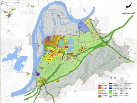 中心城区绿地规划资料下载-[安徽]国际铜产业基地城市规划设计方案