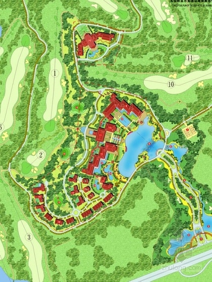 海南三亚的度假酒店资料下载-[三亚]高尔夫度假酒店景观概念设计方案