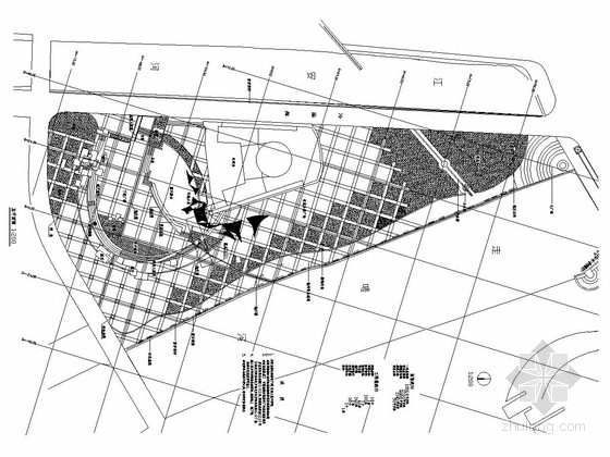 成都广场景观设计资料下载-[成都]城市滨水广场景观设计施工图