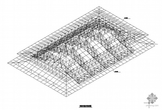 钢管桁架屋面设计资料下载-某大型桁架屋面结构施工图